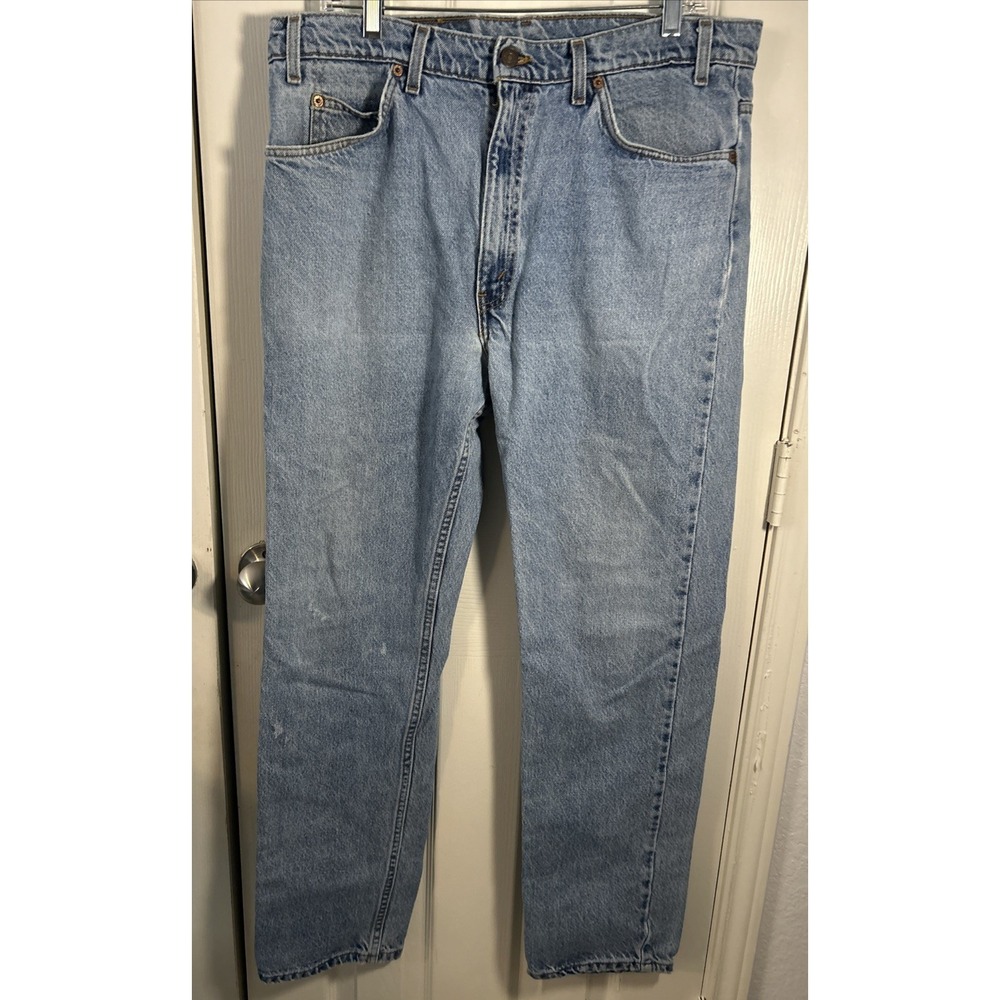 Vintage Levis 505 Jeans Mens 38x32 (36x32) Orange Tab USA 80s